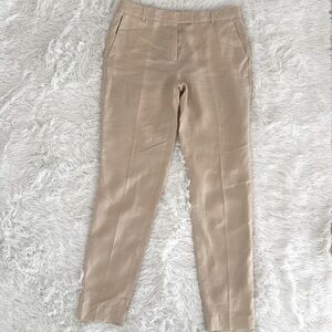 Ladies Massimo Dutti 100% linen trousers 4/6